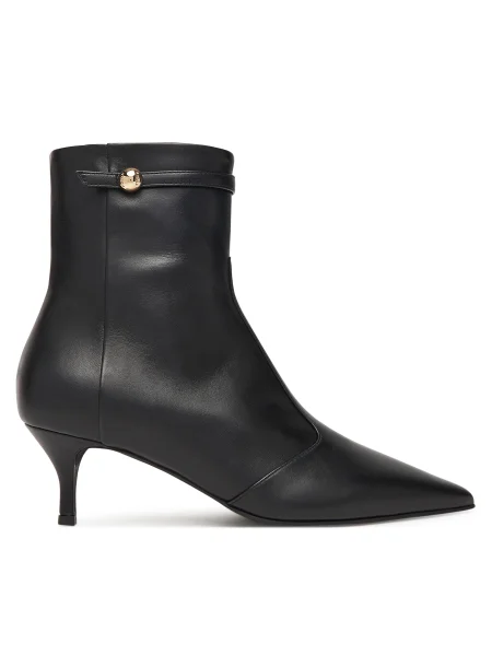 Кожени боти Furla Sfera Ankle Boot с тънък черно
