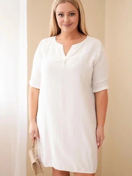 Sukienka Kesi Włoski z krótkim rękawem