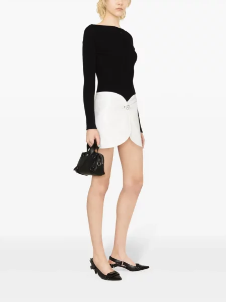 Мини пола Courreges бяло