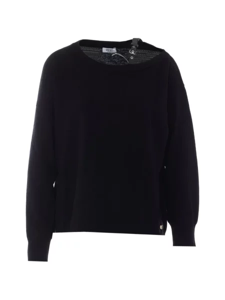 Pulover Liu Jo tricotate cu bretele negru