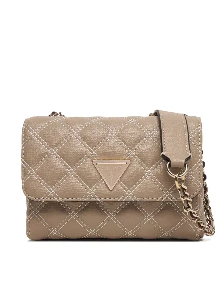 Guess Дамска чанта Giully II Mini бежов