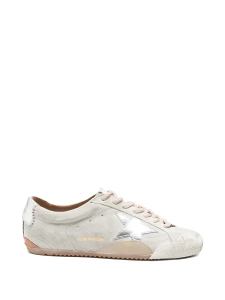 Sneakerși Golden Goose cu șireturi din dantelă auriu