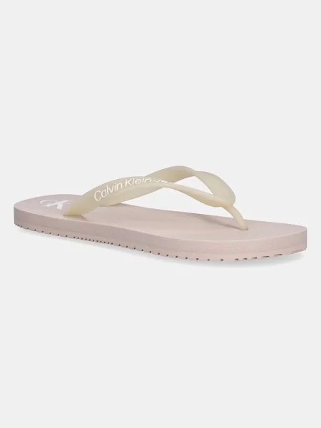 Calvin Klein Jeans Japonki Beach Sandal Transparent Tpu różowy