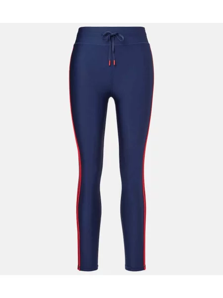 Leggings The Upside din țesătură twill albastru