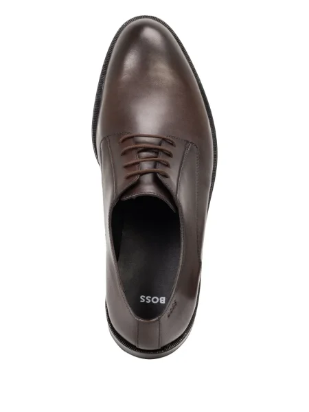 Pantofi derby Boss din piele maro