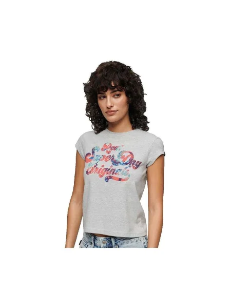 Kvetinové tričko Superdry