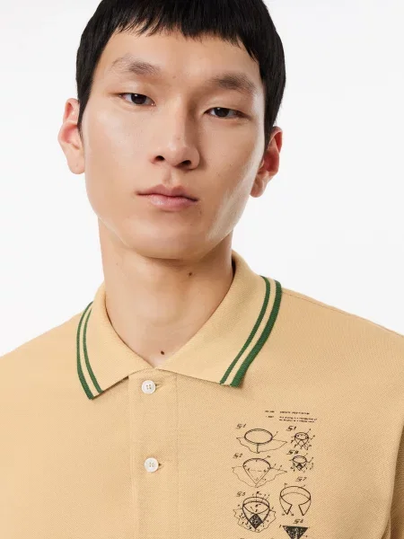 Поло Lacoste коричневое