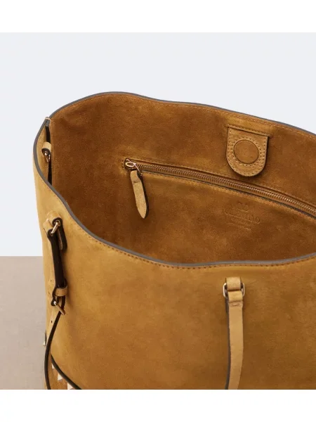 Shopper torbica Valentino Garavani iz semiša bež