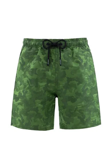 Slip de baie Mc2 Saint Barth cu model camuflaj verde