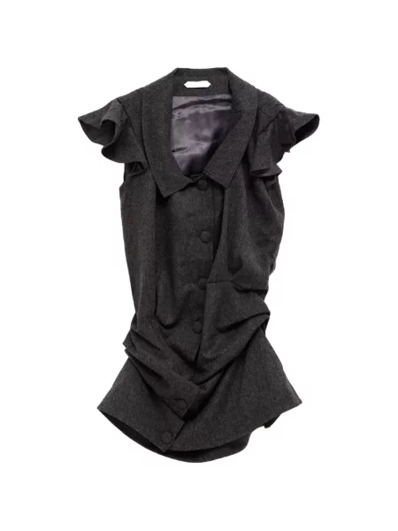 Rochie mini August Barron cu volane gri