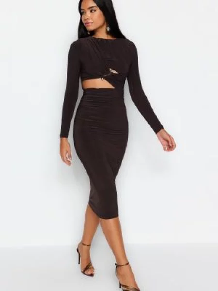 Rochie de seară Trendyol negru
