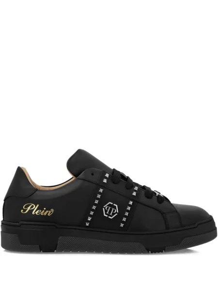 Sneakerși Philipp Plein din piele negru