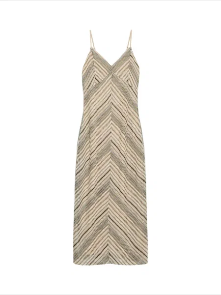 VERO MODA Rochie VMDEMI bej / negru alb