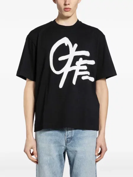 Tricou Off-white cu autograf alb