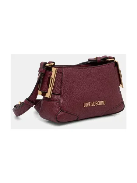Torebka Love Moschino skórzana czerwona