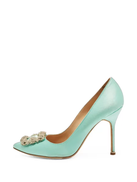 Pantofi cu toc Manolo Blahnik albastru