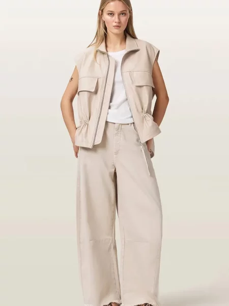 Кожаный жилет Allsaints