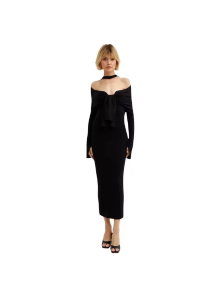 Sukienka Jacquemus wełniana czarna