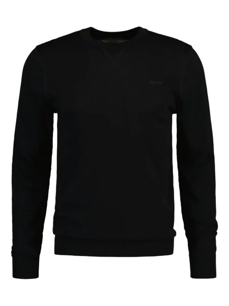 Pulover Gant cu broderie negru