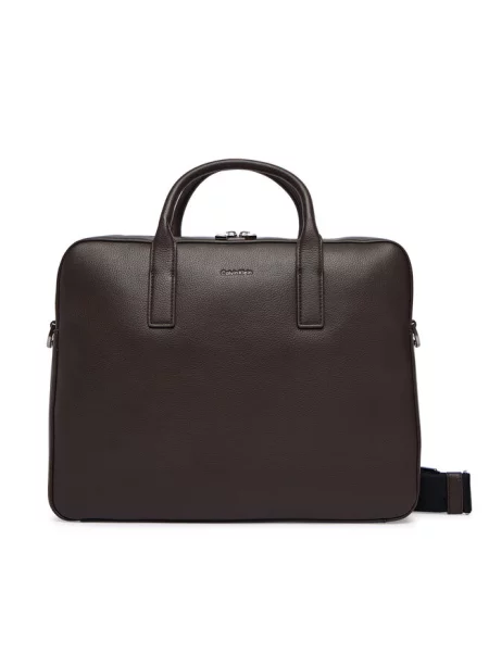 Torba na laptopa Calvin Klein brązowa