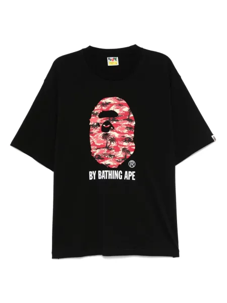 Tricou A Bathing Ape® cu imagine negru