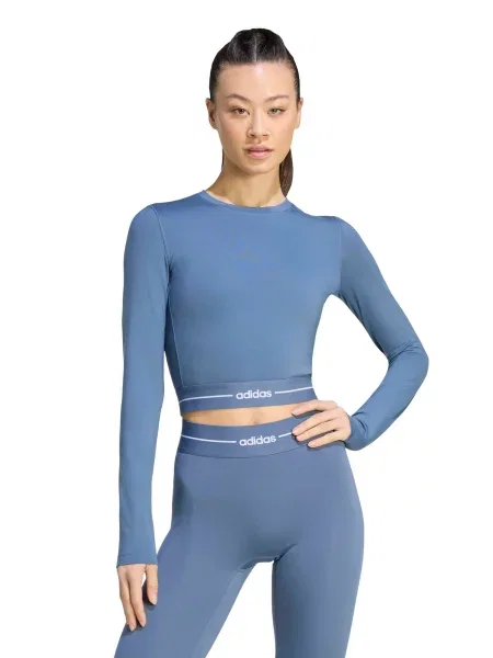 ADIDAS PERFORMANCE Funkčné tričko Hyperglam modrá biela