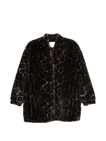 Palton Apparis cu imagine cu model leopard maro