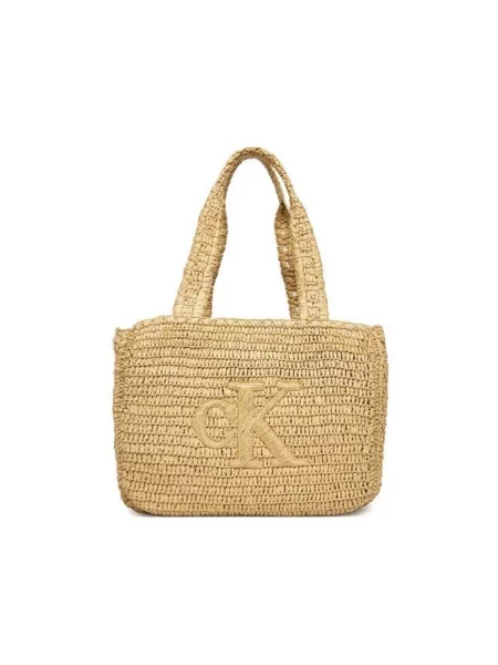 Calvin Klein Nákupní taška offwhite béžová