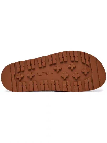 LAUREN RALPH LAUREN De piele șlapi TASHA maro