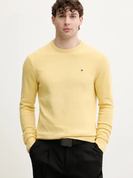 Tommy Hilfiger pulover bărbătesc din galben