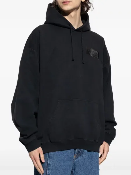 Hanorac cu glugă Vetements negru