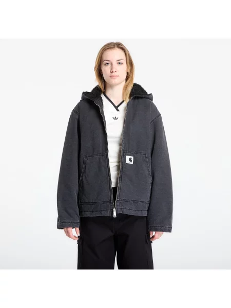 Jachetă Carhartt WIP W Hooded Mitch Jacket Black M negru