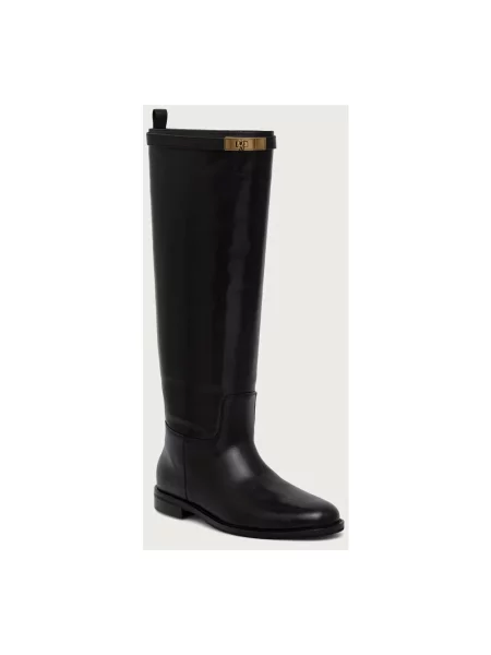 Nokwol kozaki skórzane Vera Black Leather czarne