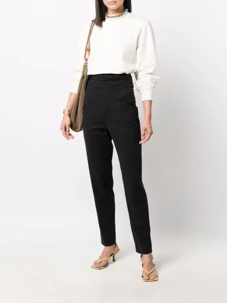 Kūginis kelnės Isabel Marant juoda