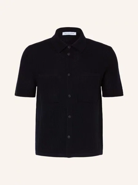 Iris Von Arnim Sweter Z Dzianiny Aurelian Comfort Fit Z Kaszmiru blau granatowy