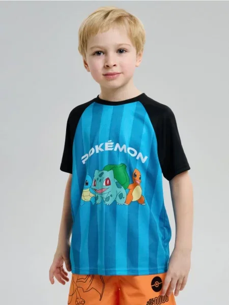 Sinsay Tričko s potiskem Pokémon modrá