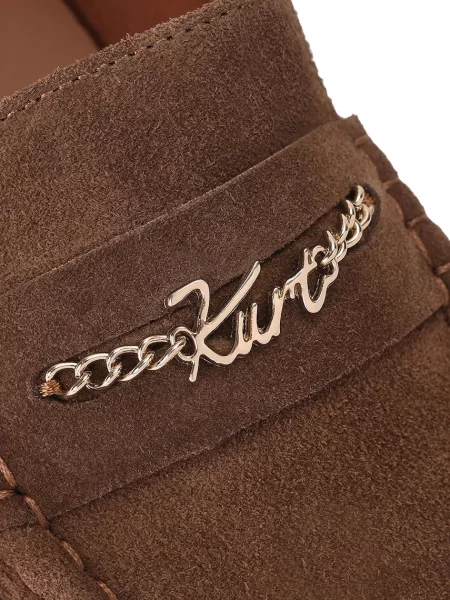 Замшеві мокасини Kurt Geiger London коричневі