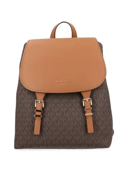 Кожена висулка Michael Michael Kors на цветя с принт черно