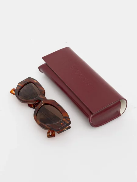 Сонцезахисні окуляри Gucci коричневий