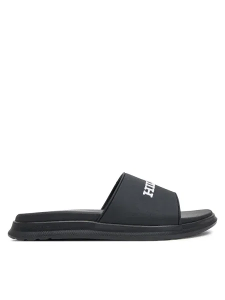 Šľapky Tommy Hilfiger DUAL DENSITY HILFIGER POOL SLIDE čierna