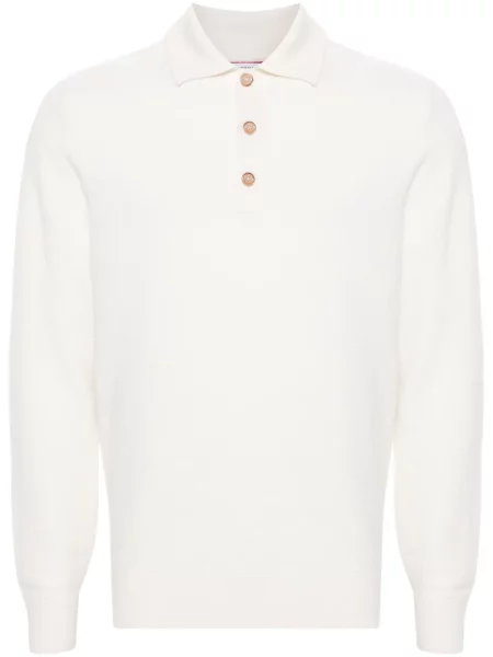 Kašmírové polotričko Brunello Cucinelli bílé