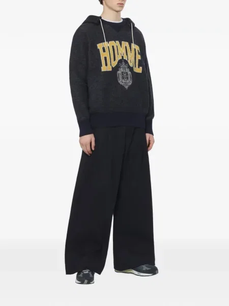 Μακρύς hoodie Comme Des Garçons Homme με αυτόγραφο μπλε
