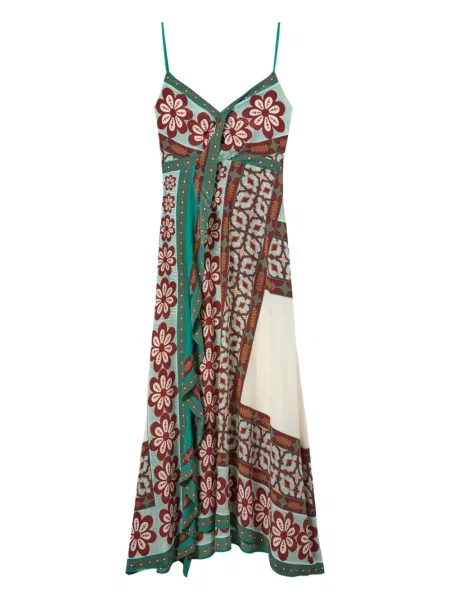 Rochie maxi La Doublej cu model floral cu imagine de costum