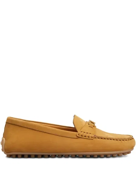 Pantofi loafer Tod's cu cataramă maro
