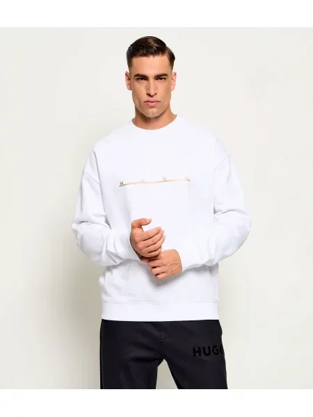 HUGO Hanorac Datrisweat | Relaxed fit alb