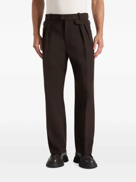 Pantaloni Manière De Voir de lână maro