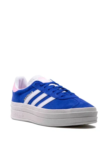 Sportbačiai Adidas Gazelle su platforma mėlyna