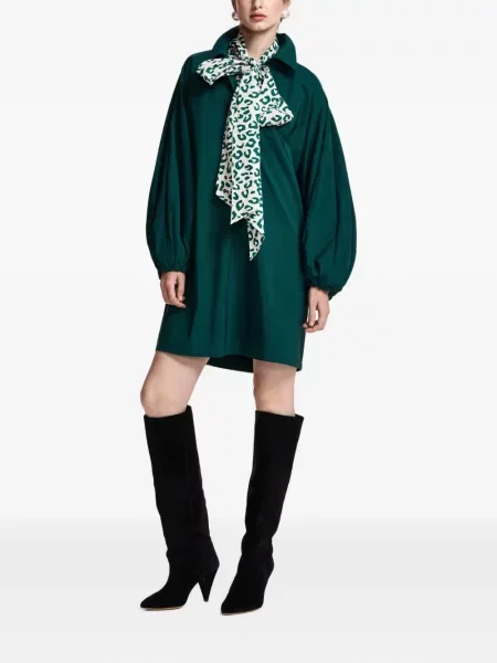 Rochie Essentiel Antwerp cu decolteu în V verde