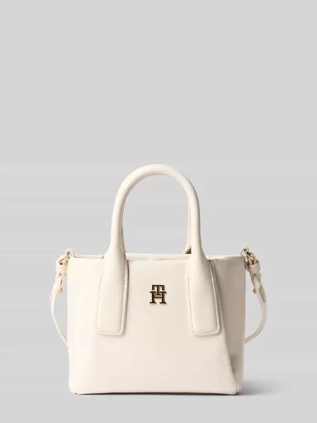 Tommy Hilfiger torba na ramię Kobiety Sztuczna skóra biały jednolity ONE SIZE beżowa