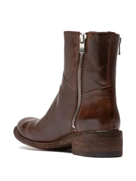 Botine Officine Creative din piele maro